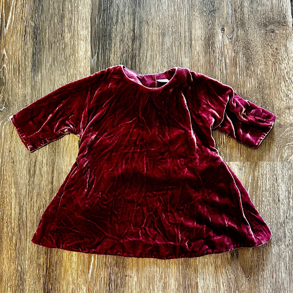 COS Toddler 1-2y.o. Velour Burgundy Dress